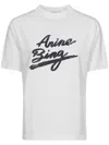 Anine Bing Jaylin Signature Logo T-shirt In White
