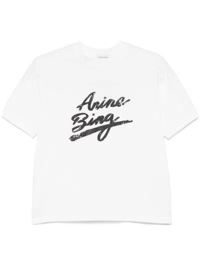 Anine Bing Jaylin T-shirt In White