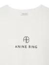 Shop Anine Bing Jaylin Tee Monogram  Ivory