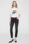 Anine Bing Jaylin T-shirt In Ivory