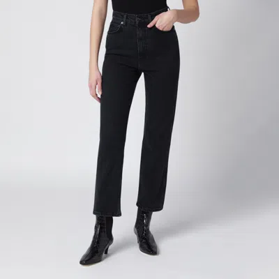 Anine Bing Trousers Five Pocket Design Belt Loops In Black