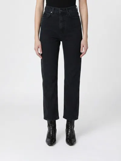 Anine Bing Jeans Woman  In Black