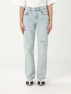 Anine Bing Front Button Fastened Ripped Jeans In Blau