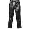 Anine Bing Bruno Trou Bruno Straight Leg Trouserssers In Black