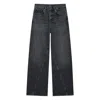 Anine Bing Brie Jeans Woman Black In Black