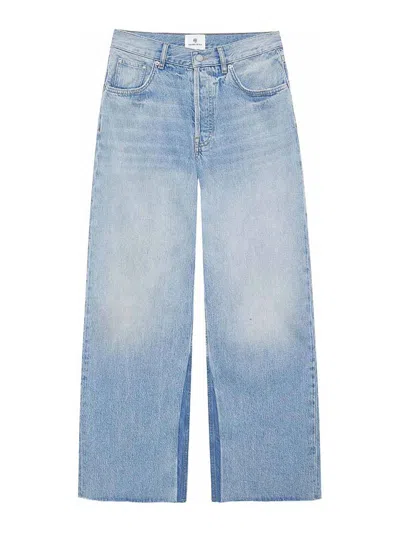 Anine Bing Denim Straight-leg Jeans In Blue