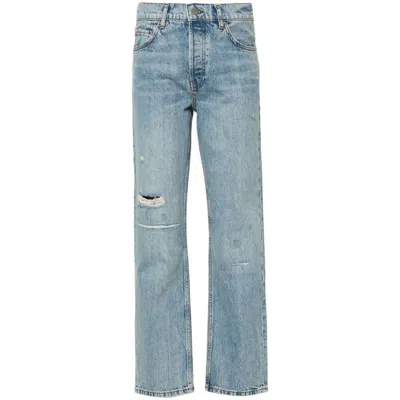 Anine Bing Benson Jean In Repair Indigo In Blue
