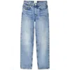 Anine Bing Bruno Destructed Frayed Jeans In Blue