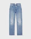 Anine Bing Bruno Destructed Frayed Jeans In Blue