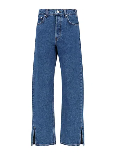 Anine Bing Jeans Dritti In Blue
