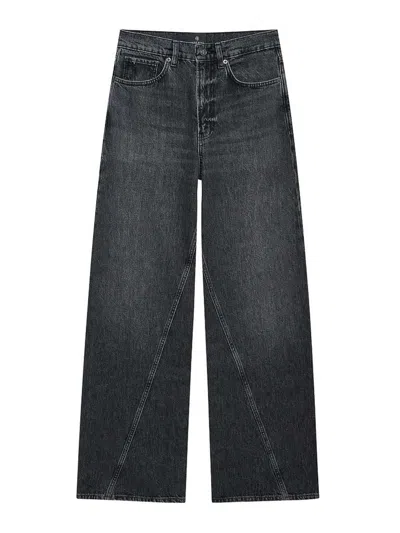 Anine Bing Brie Jeans Woman Black