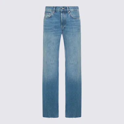 Anine Bing Jeans Washed Blue In Black