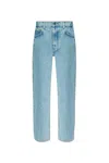 Anine Bing Hugh Jeans Women Blu In Cotton In Blue