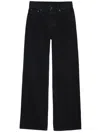 Anine Bing Logo-patch Wide-leg Jeans