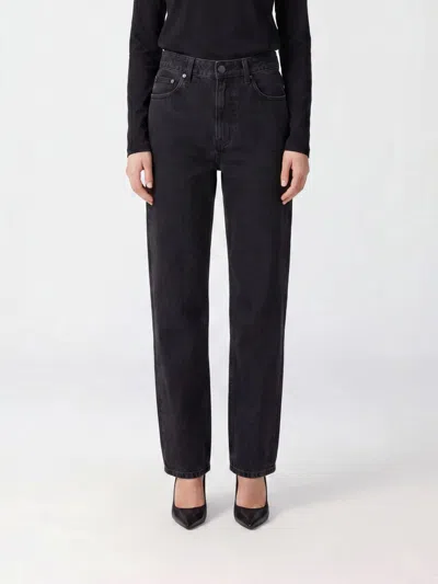 Anine Bing Jeans Woman In Black