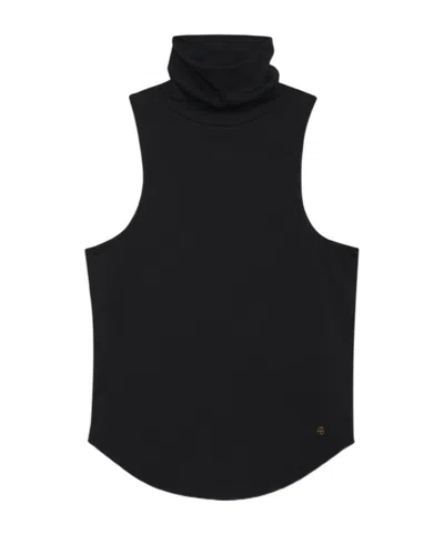 Anine Bing Jennie High-necked Vest In Black