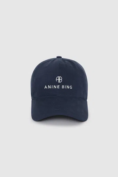 Anine Bing Jeremy Baseball Cap - Washed Navy One