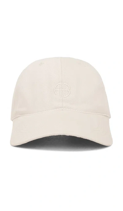 Anine Bing Jeremy Baseball Cap In 燕麦色