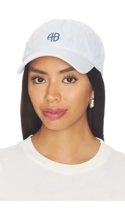 Anine Bing Jeremy Baseball Cap In White