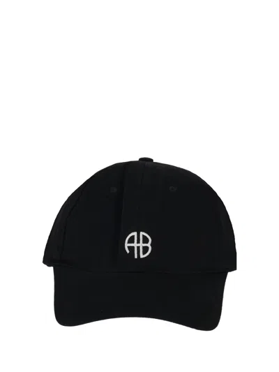 Anine Bing Jeremy Baseball Cap Ab Black Denim