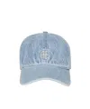 Anine Bing Jeremy Baseball Cap Ab In Bleached Blue Denim In Blue