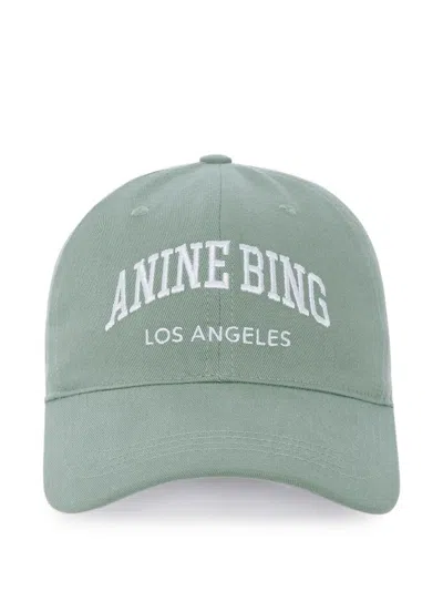 Anine Bing Jeremy Baseball Cap Ab Los Angeles In Green