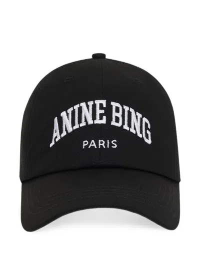 Anine Bing Baseballkappe Mit Logo-stickerei In Black
