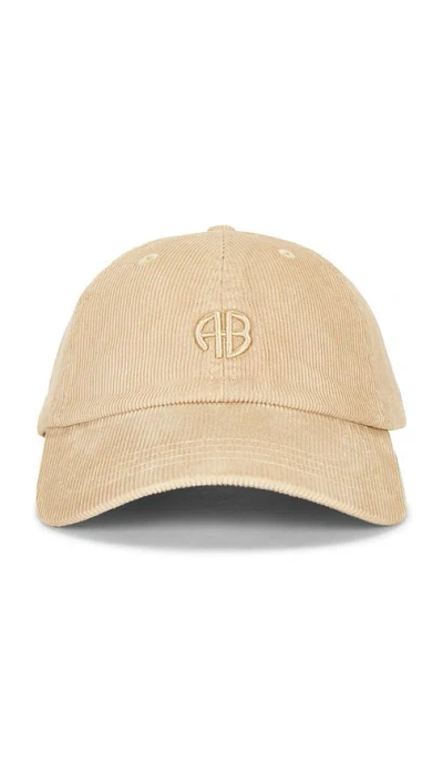 Anine Bing Jeremy Baseball Cap In Beige