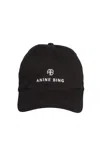 Anine Bing Jeremy Baseball Cap In Black In Black