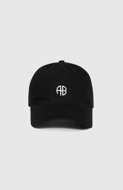 Anine Bing Jeremy Baseball Cap In Black
