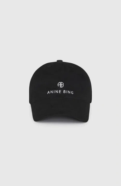 Anine Bing Jeremy Baseball Cap In Black