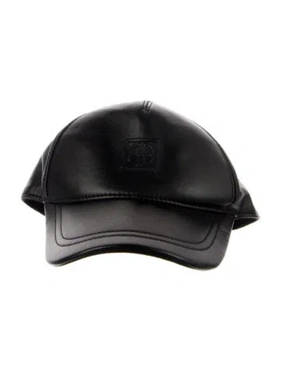 Pre-owned Anine Bing Jeremy Baseball Cap In Black