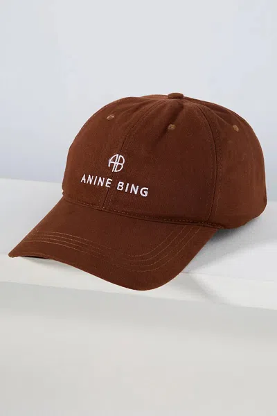 Anine Bing Jeremy Baseball Cap In Brown