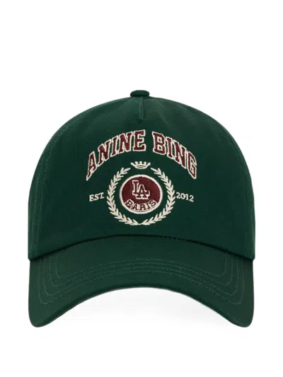 Anine Bing Jeremy Baseball Cap Collegiate In Green