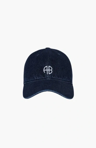 Anine Bing Jeremy Baseball Cap In Ink Blue