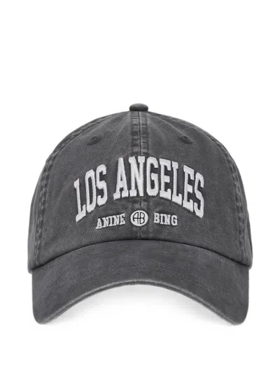 Anine Bing Jeremy Baseball Cap Los Angeles University In Gray