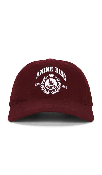 Anine Bing Jeremy Baseball Collegiate Cap In Fig