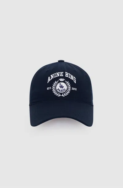 Anine Bing Jeremy Collegiate Baseball Cap In Blue