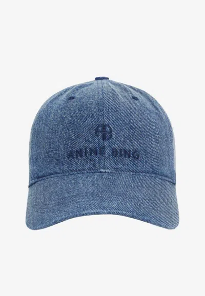 Anine Bing Jeremy Denim Baseball Cap In Blue