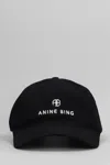 Anine Bing Embroidered Jeremy Baseball Cap In Black