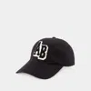 Anine Bing Jeremy Letterman Cap -  - Cotton - Black In Black