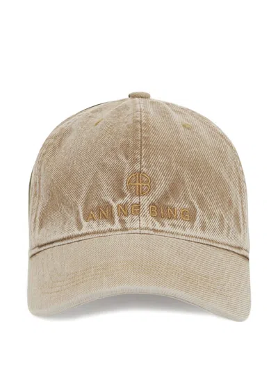 Anine Bing Jeremy Logo-embroidered Baseball Cap In Brown