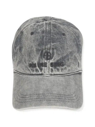 Anine Bing Jeremy Logo-embroidered Baseball Cap In Gray