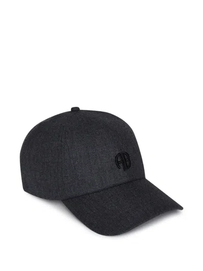 Anine Bing Jeremy Logo-embroidered Baseball Cap In Black