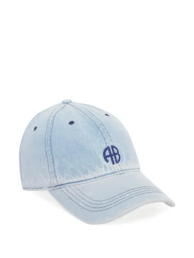 Anine Bing Jeremy Logo-embroidered Baseball Cap Hat In Blue