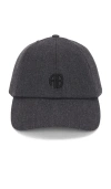 Anine Bing Jeremy Monogram Baseball Cap In Gray
