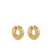 Anine Bing 14kt Yellow Gold Small Bold Link Hoop Earrings