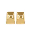 Anine Bing Curved Rectangle Earrings In Gold