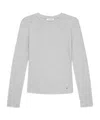 Anine Bing Jo Long Sleeve Tee In White