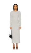 Anine Bing Jo Maxi Dress In Light Grey
